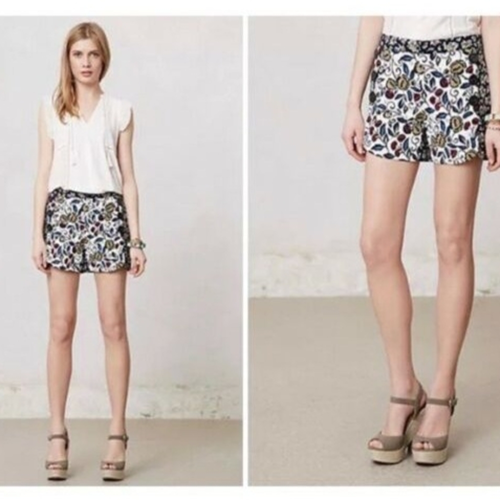Anthropologie - Cartonnier Floral Blossom Sailor Shorts